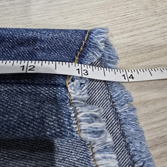 Born Fly Men's Denim Shorts Distressed Blue Size 42 - Picture 7 of 8